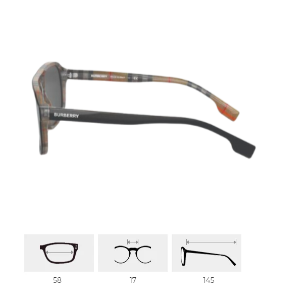 MÁT BURBERRY 4320 3838/87 (58 IT)
