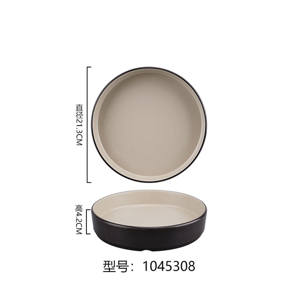 Đĩa Melamine màu Nâu