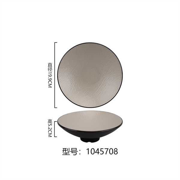 Đĩa Melamine màu Nâu