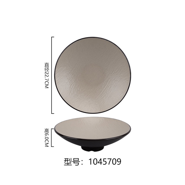 Đĩa Melamine màu Nâu