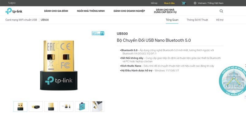 USB Nano Bluetooth 5.3 TP-Link UB500