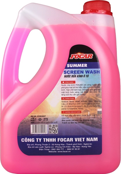 Nước rửa kính SUMMER SCREEN WASH 2.75 lít