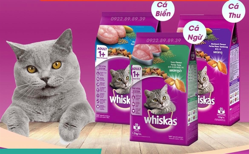 Hạt whiskas mèo lớn 1,2kg