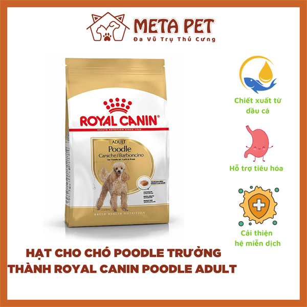 Thức ăn hạt cho chó Royal Canin Poodle trên 10 tháng tuổi