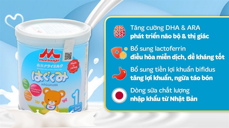 Sữa Morinaga số 1 850gam (0-6 tháng)