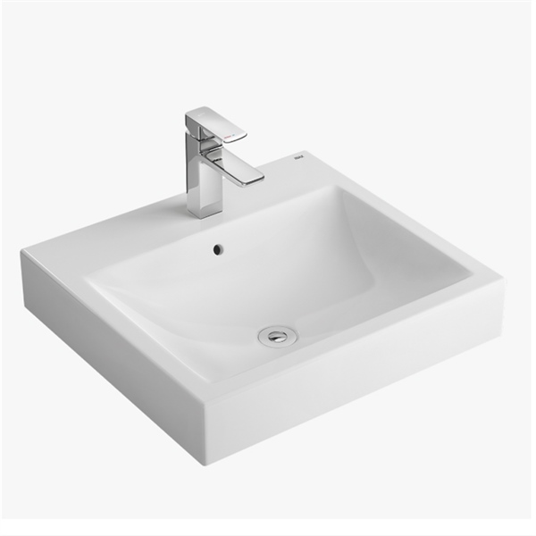Chậu bàn Aqua Ceramic AL-536VEC/BW1 (Chậu 3 lỗ dành cho vòi 1 cần gạt)