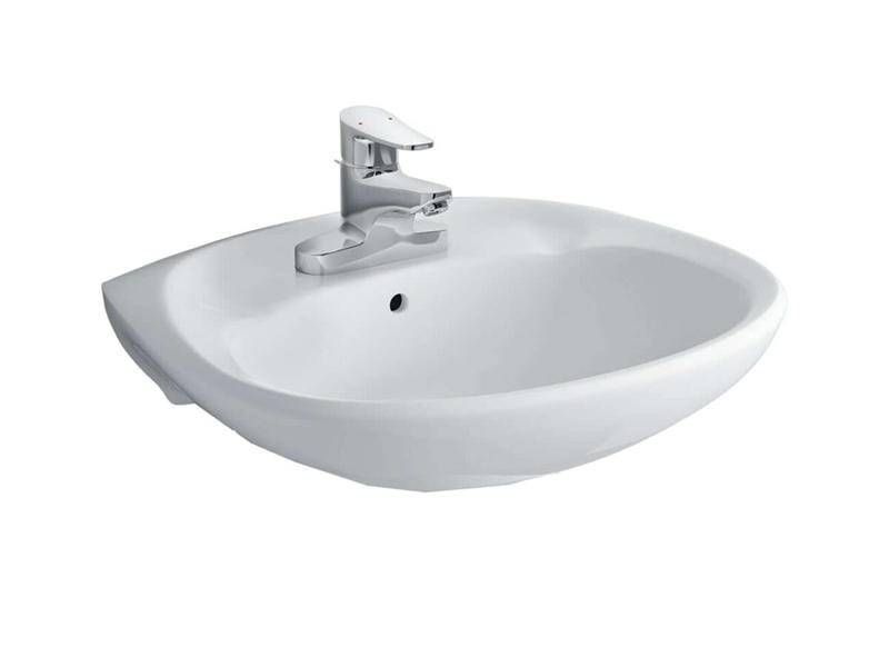 Chậu treo tường L-284VFC/BW1 (Chậu 1 lỗ dành cho vòi 1 cần gạt)