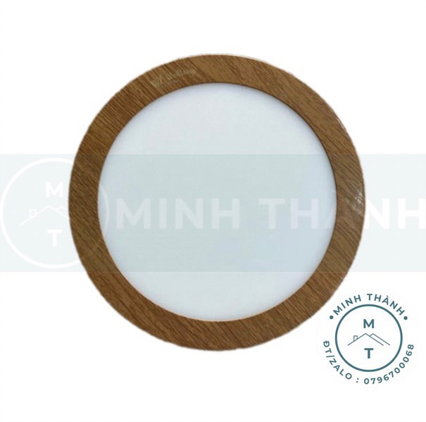 Nổi tròn 24W 3 màu viền gỗ