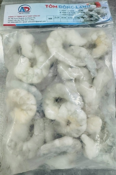 Tôm Thẻ PD ĐLạnh 500gr Size 16/20