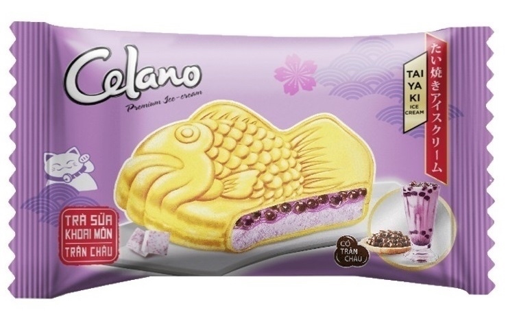 KEM BÁNH CÁ TRÀ SỮA KHOAI MÔN TRÂN CHÂU TAIYAKI CELANO
