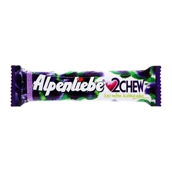 Kẹo alpenliebe 2chew vị nho