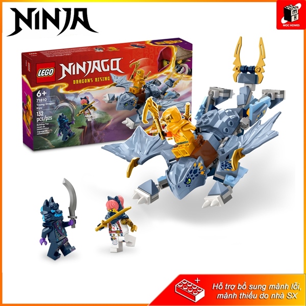 Đồ chơi lắp ráp Ninja go Dragon Risinng rồng Teen Ryu 71810