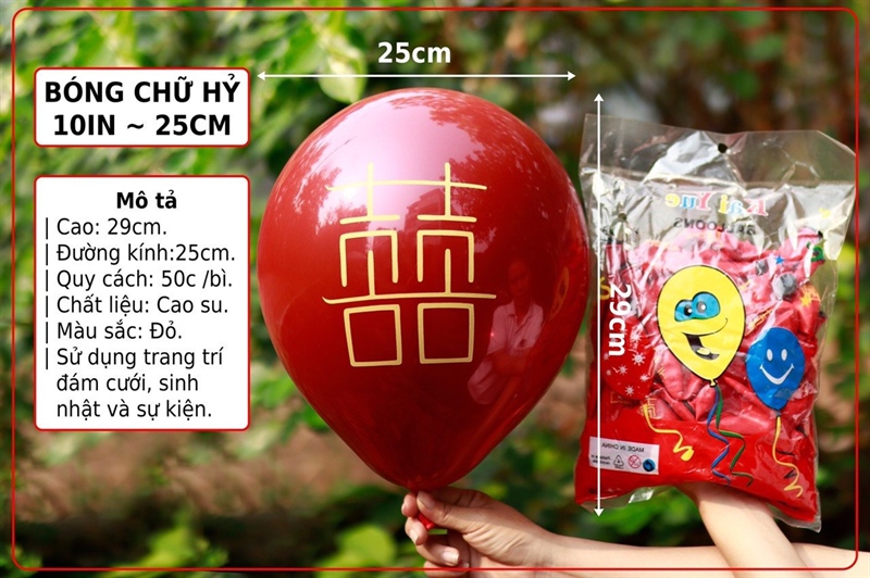 Bóng Đỏ In Chữ Hỷ