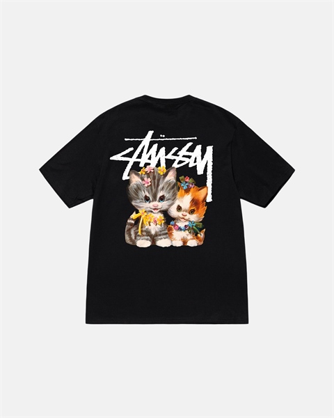 ÁO THUN STUSSY KITTEN TEE BLACK - MÈO ĐEN