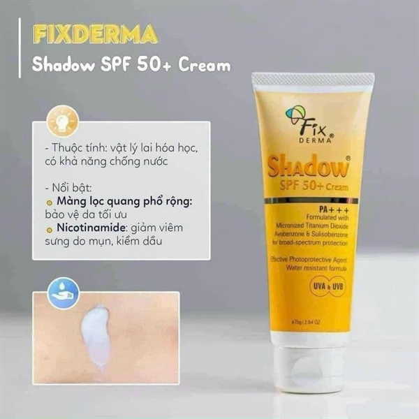 Chống nắng Fix Shadow 50++ cream - 75g