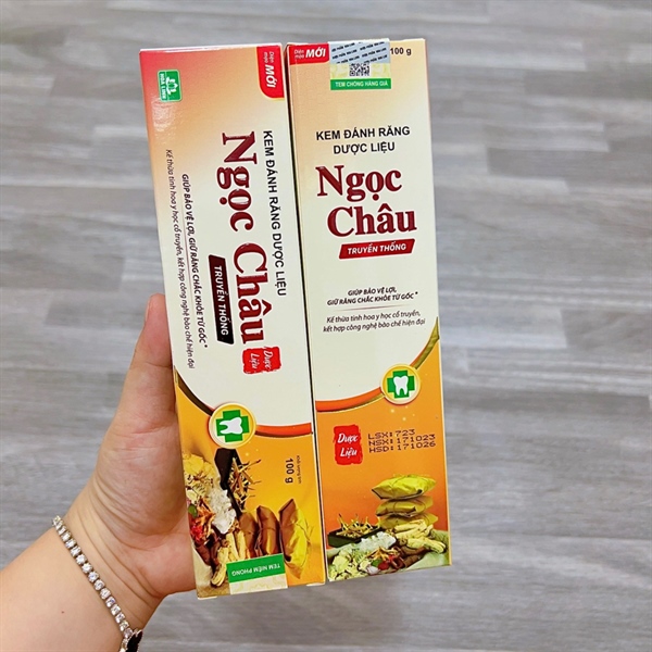 Kem Đánh Răng Dược Liệu Ngọc Châu Truyền Thống 100g