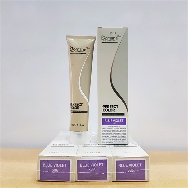 Màu nhuộm Bomane Mix siêu mạnh Blue Violet S86 60ml