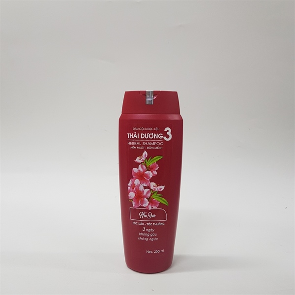 Dầu gội thái dương 3 màu đỏ 200ML