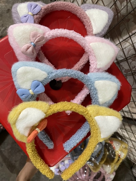 Cài tóc tai mèo nơ