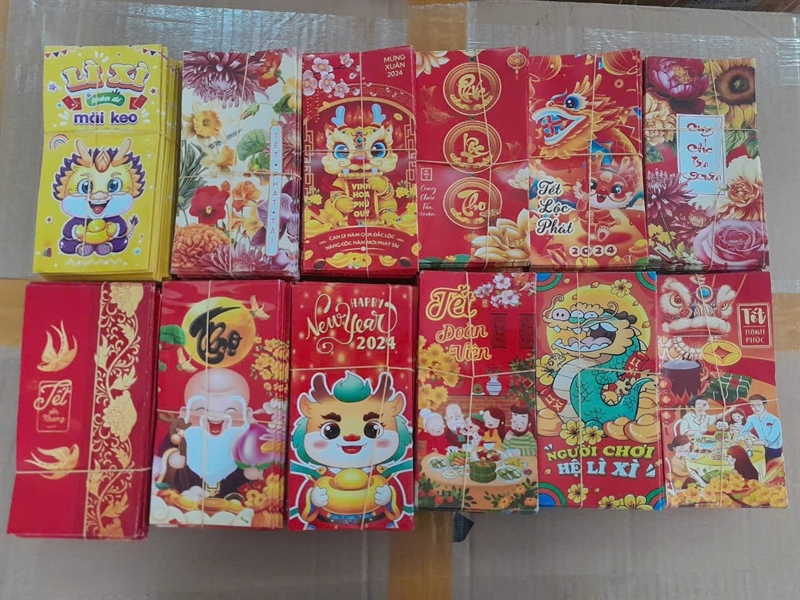 Bao lì xì truyền thống set 100c