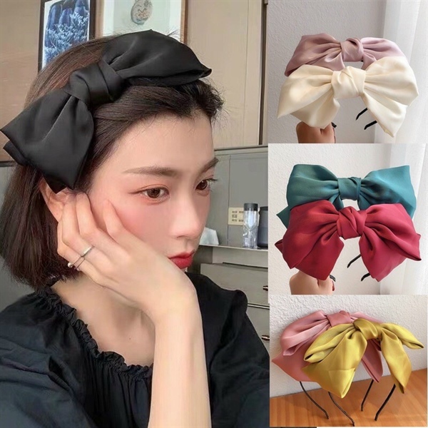 Cài tóc nơ lụa to