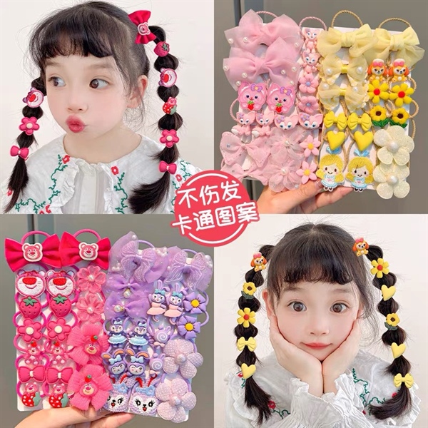 SET CỘT TÓC 18 MÓN CHO BÉ GÁI