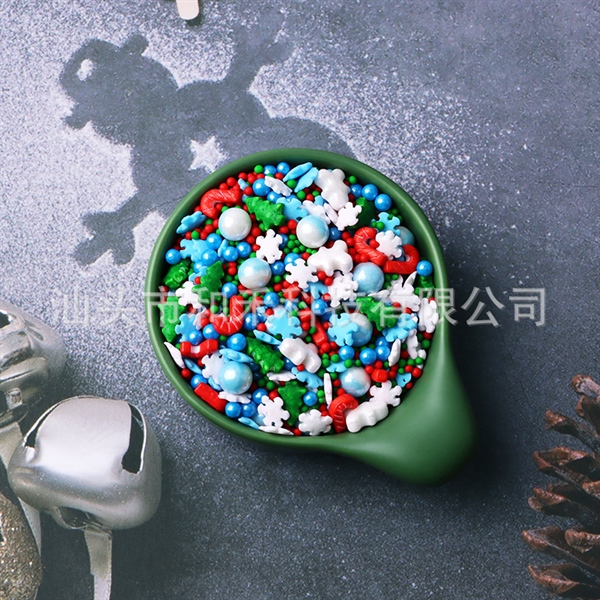 Kẹo đường Giáng sinh Bông tuyết sắc màu/ CD43 (50g)