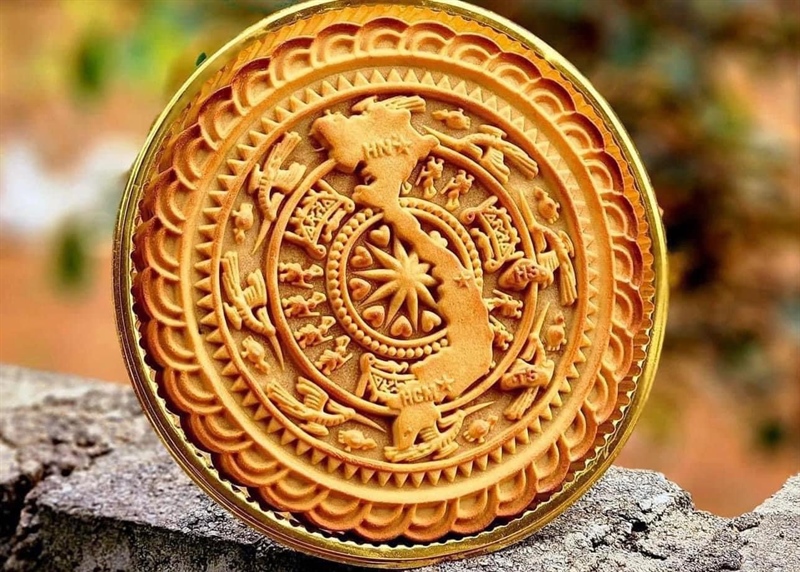 Khuôn trung thu lò xo cỡ lớn Bản đồ Việt Nam (600g/ 16cm)