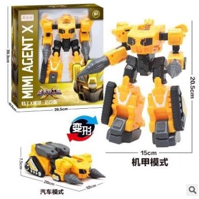 Đồ Chơi Ô Tô Biến Hình Thành Robot Cho Bé Trai, Đồ Chơi Trẻ Em Không Điều Khiển Pin Cho Bé