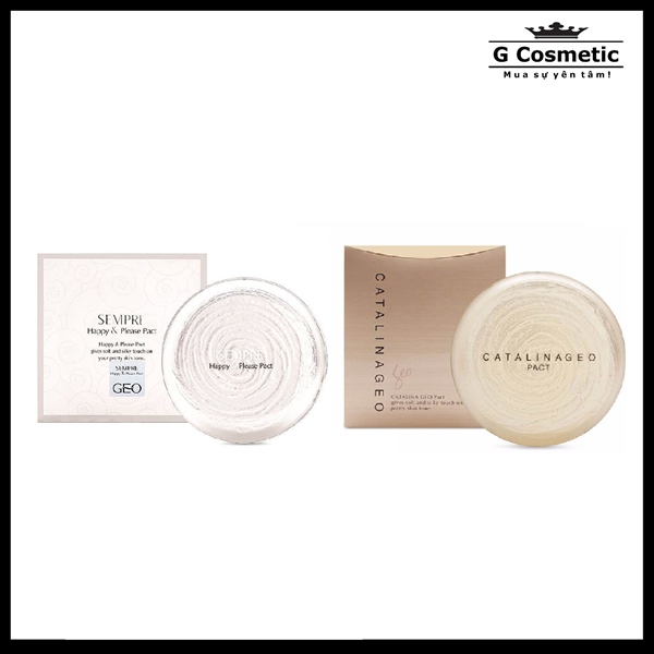 Phấn nén Geo Sempre Happy & Please Pact (Trắng 2)