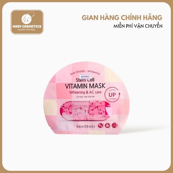 Mask BANOBAGI Stem Cell Vitamin AC care ( hồng )