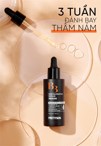 (VAT) Serum B3 Pretty Skin (vỏ đen) - phục hồi sắc tố da