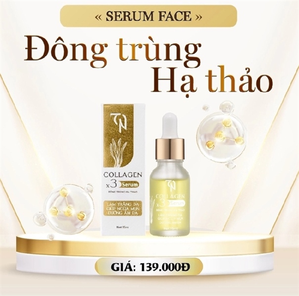 Serum Collagen X3 đông trùng hạ thảo 15ml
