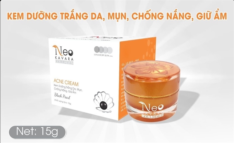 Kem Neo Kavara Collagen dưỡng trắng da, mụn, chống nắng, giữ ẩm