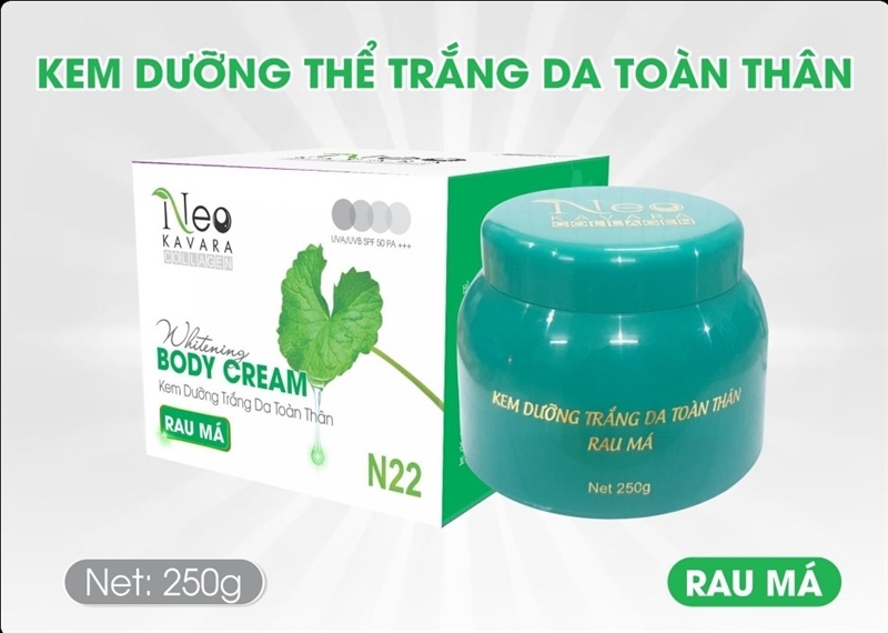 Kem dưỡng trắng da toàn thân Neo Kavara Collagen 250g
