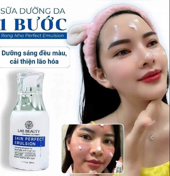 Sữa dưỡng 1 bước rong nho Las Beauty Skin Perfect Emulsion 50ml