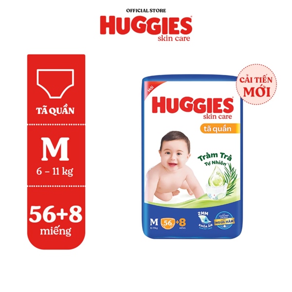 TÃQUẦN HUGGIES SKINCARE M56+8
