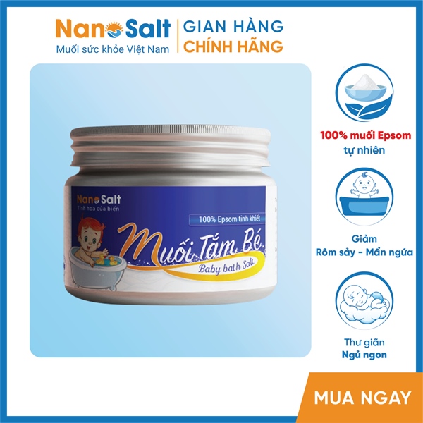 3 lọ muối tắm bé