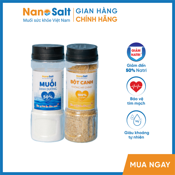 Combo Lọ Muối DD + Lọ Bột canh