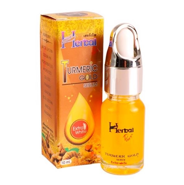 Serum Nghệ Trắng Da, Ngừa Mụn, Sẹo, Thâm Herbal Turmeric Gold (Thái Lan) 10ml