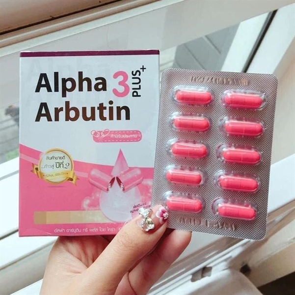 Viên Bột Kích Trắng Alpha Arbutin 3 Plus+ (Thái Lan)