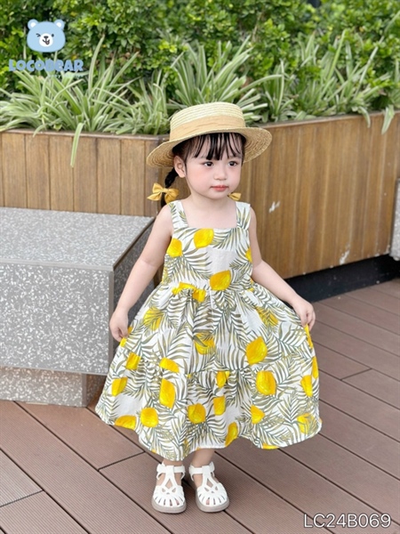Váy dây đi biển lemon