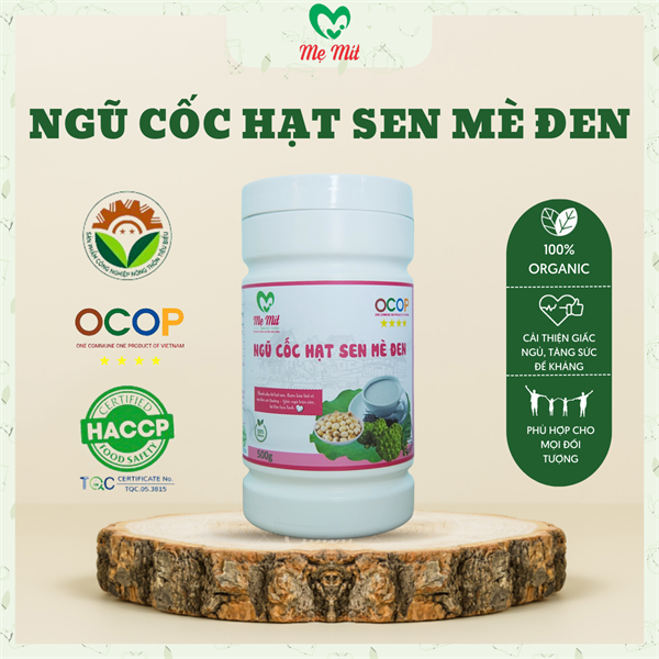 Ngũ cốc Hạt sen - mè đen (300g)