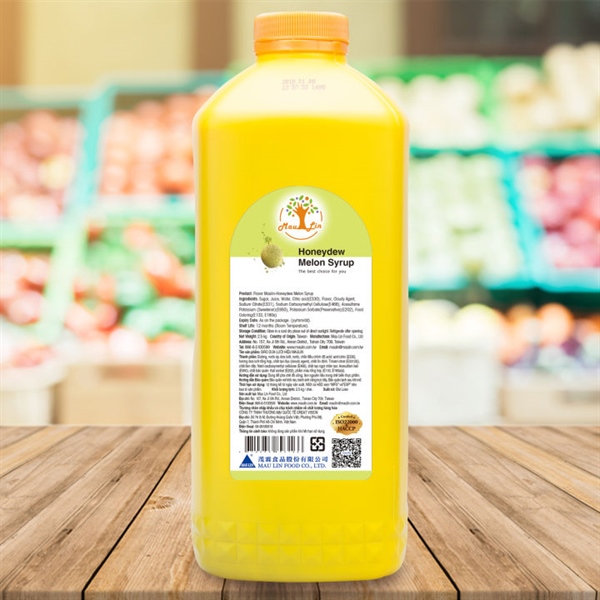 A - Siro Maulin Dưa lưới - CAN VÀNG - Can 2,5kg/6C/TH