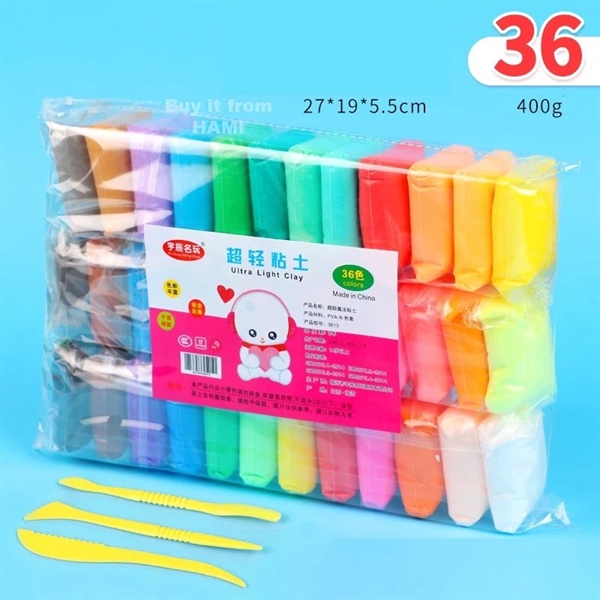 Bịch đất nặn tự khô 36 màu