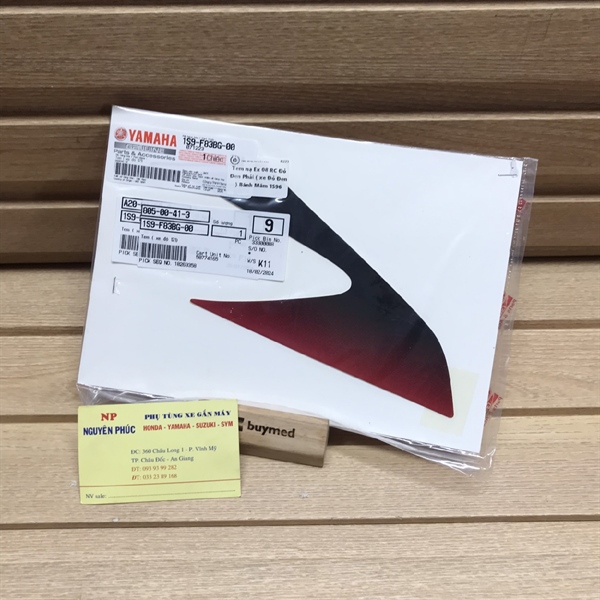 Tem nạ Ex 09 RC Đỏ Đen Phải ( xe Đỏ )