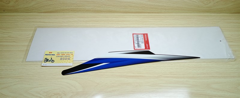 Tem sườn sau dưới RSX 110 Xanh 11 Trái