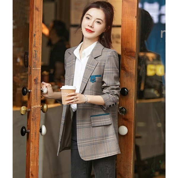 Áo khoác nữ Blazer kẻ