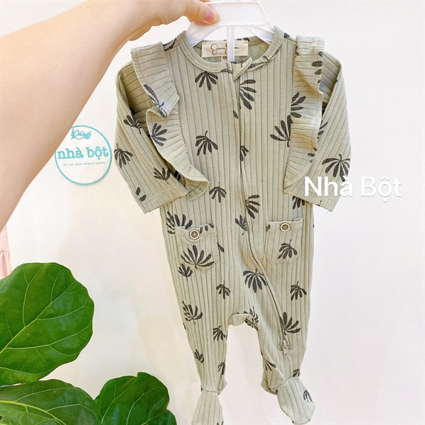 Sleepsuit Nhiều hãng 021221 xanh lá cây