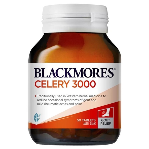 Viên hỗ trợ điều trị gout Blackmores Celery 3000mg (H/50v)